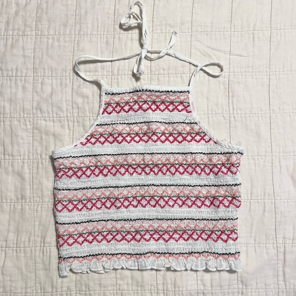 American Eagle Outfitters Tops - American Eagle smocked crop halter top